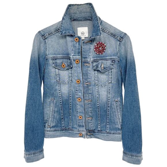 BROOCH Vintage Ruby Red Rhinestone Dome - Picture 3 of 5